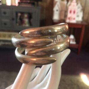 Silver Spiral Statement bracelet